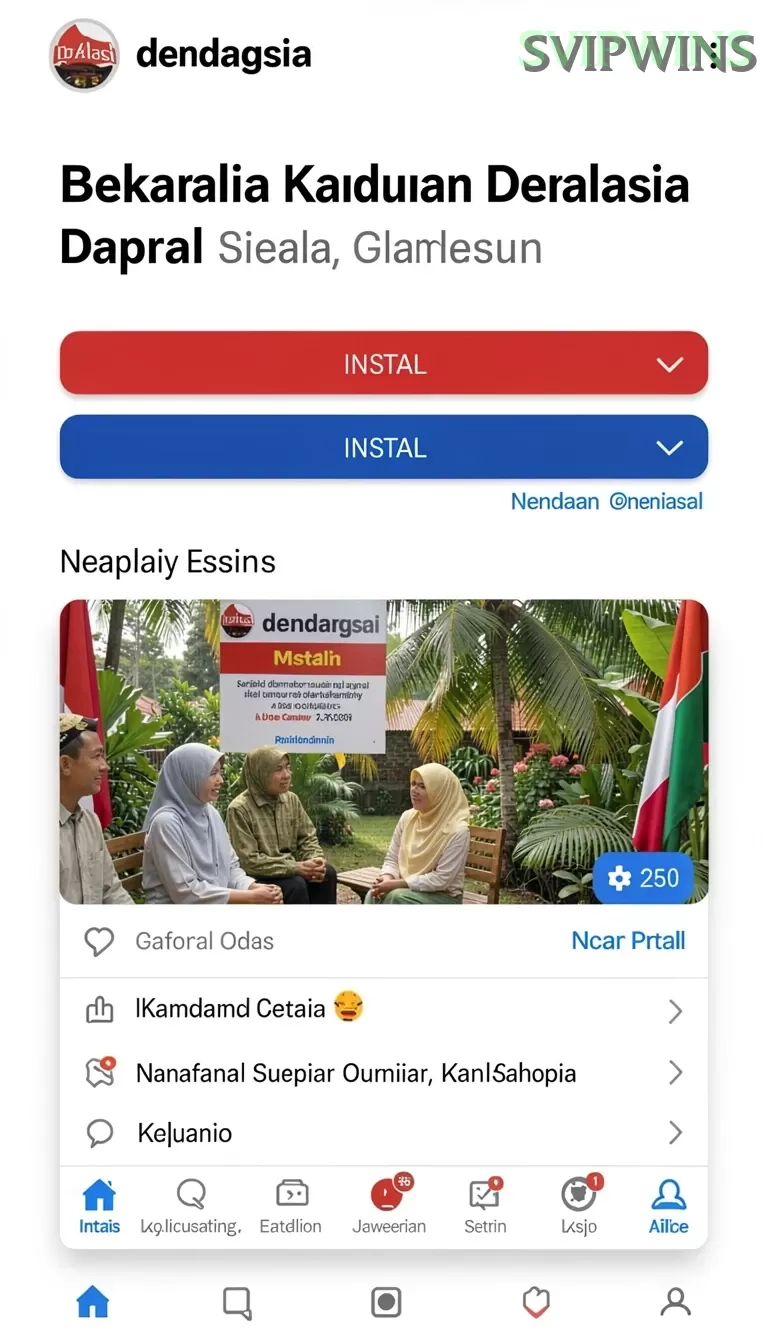 Cuplikan layar ANDARA88 — menu navigasi